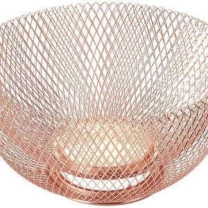 Nifty - NIFTY 7510COP Double Wall Mesh Copper Decorative and Fruit Bowl, 3.5 quart/10