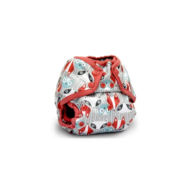 Kanga Care Rumparooz Double Leg Gusset Reusable Cloth Diaper Cover One Size Snap | Clyde Gray 6-35 lbs