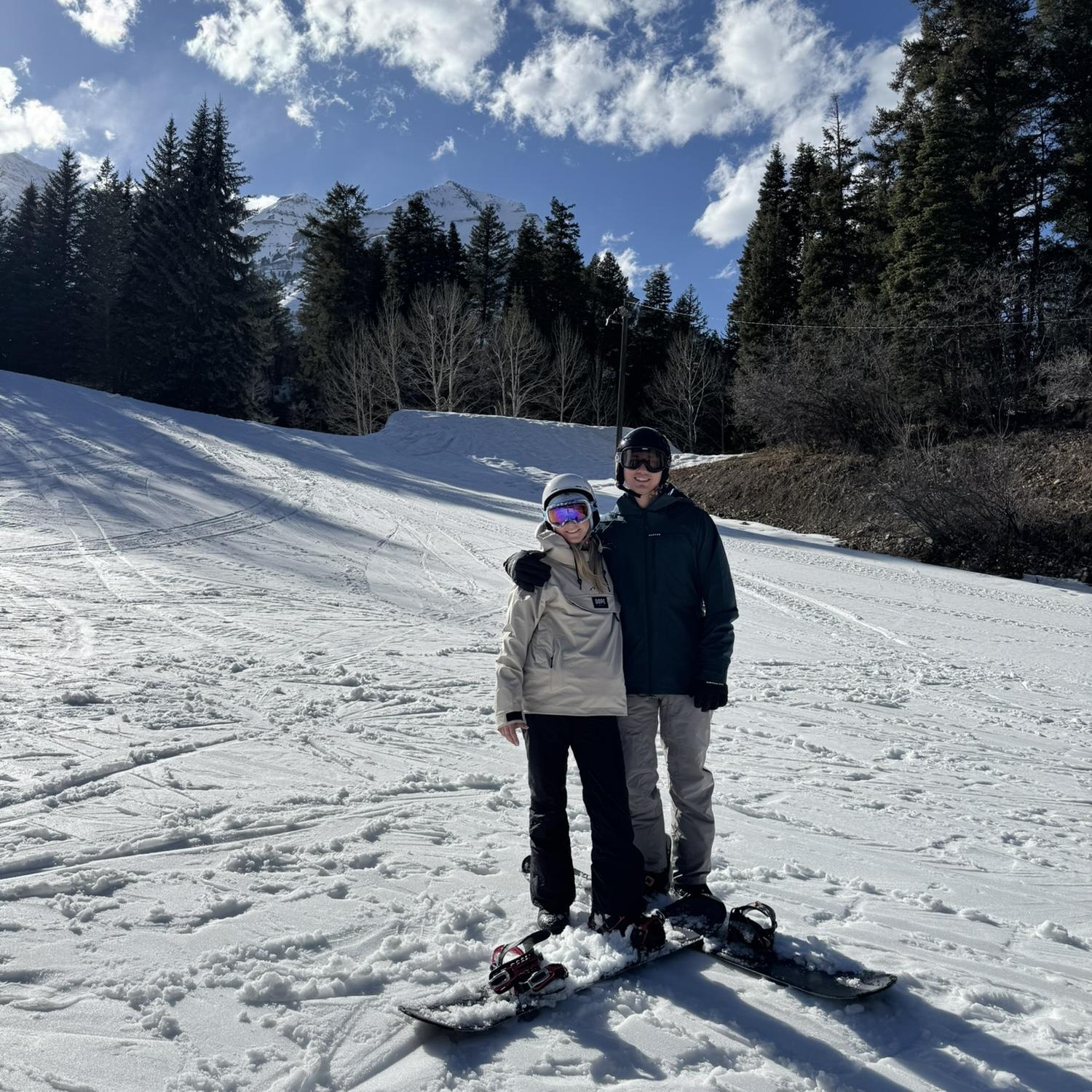 Snowboarding at Sundance Resort in Utah