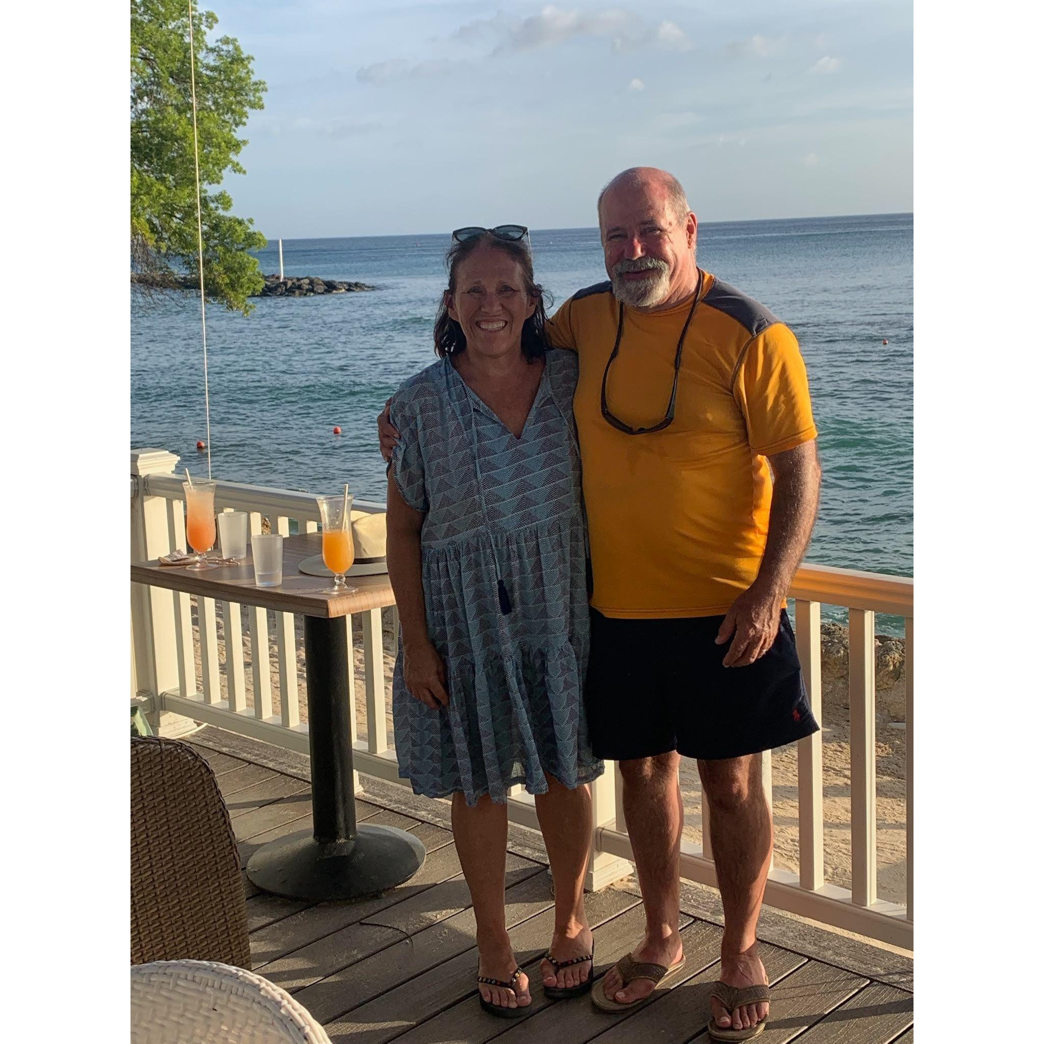 Meet the father of the groom, Gerard, and his wife Dawn!