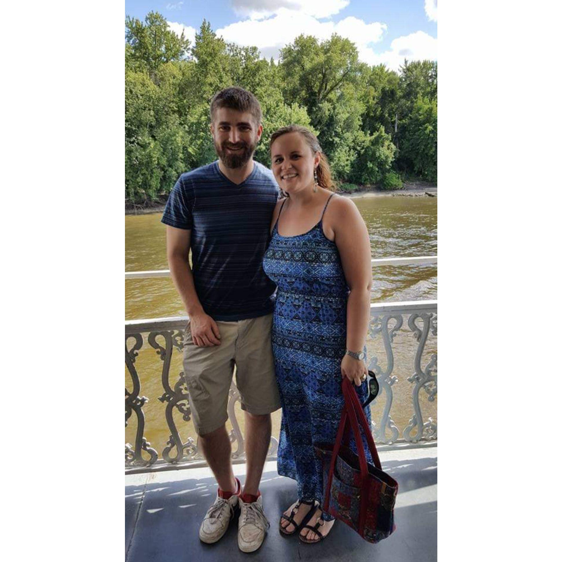 River Cruise in St. Paul. I had just moved to MN so we finally weren't long distance anymore!