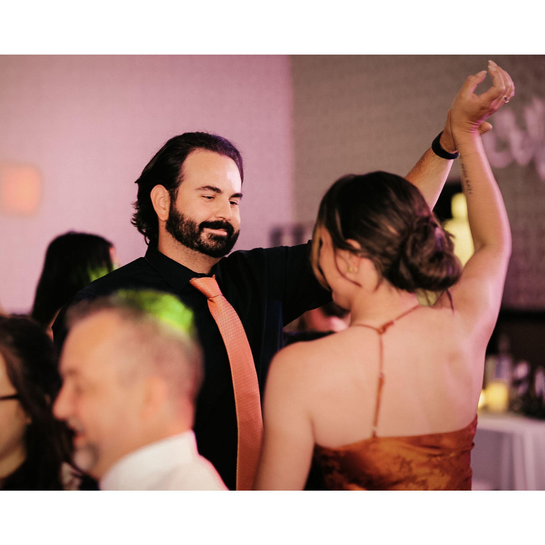 The first wedding we attended together