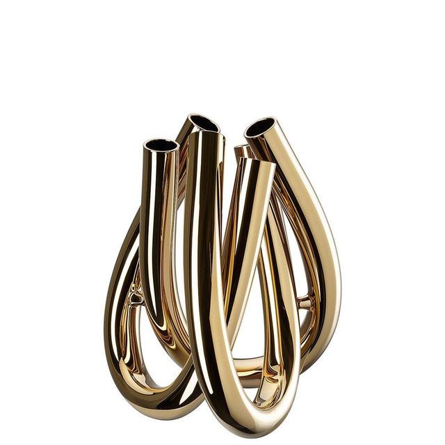 Vase , Gold or Clear, 8 1/2 inch | Triu