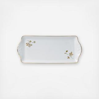 Wild Strawberry Gold Sandwich Tray
