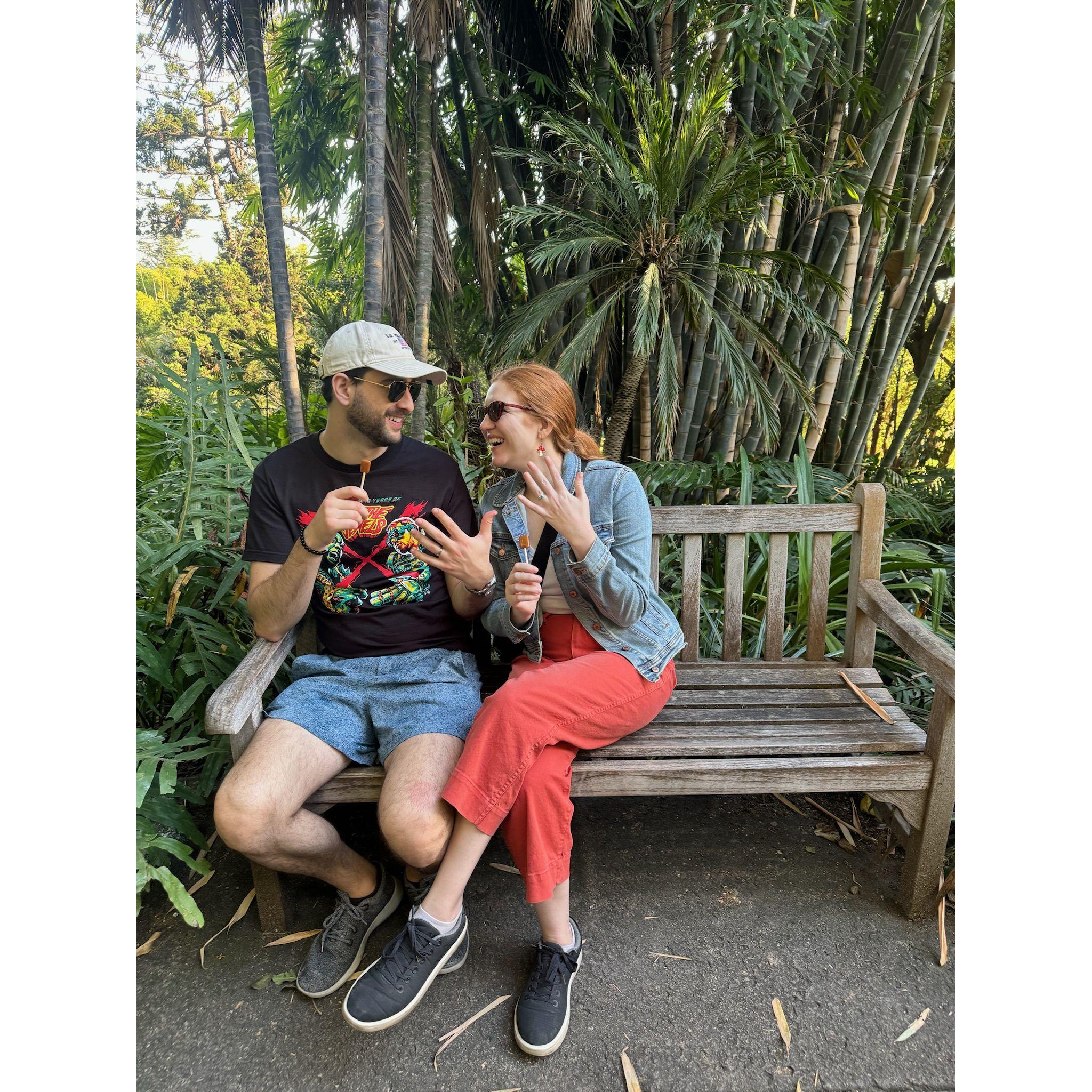 The bench where we got engaged