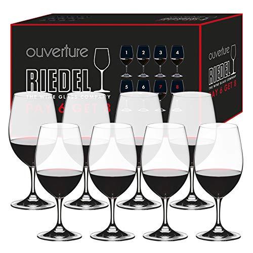 Riedel Ouverture Fine Crystal Magnum Glass Set, Buy 6 Get 8