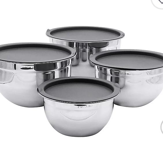 Our Table™ 8-Piece Stainless Steel Bowls Set