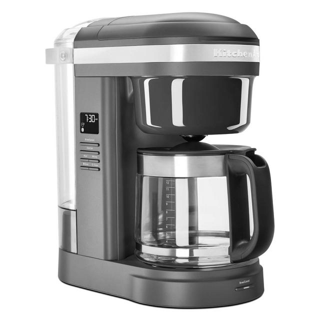 KitchenAid 12-Cup Coffee Maker with Spiral Showerhead - Matte Gray