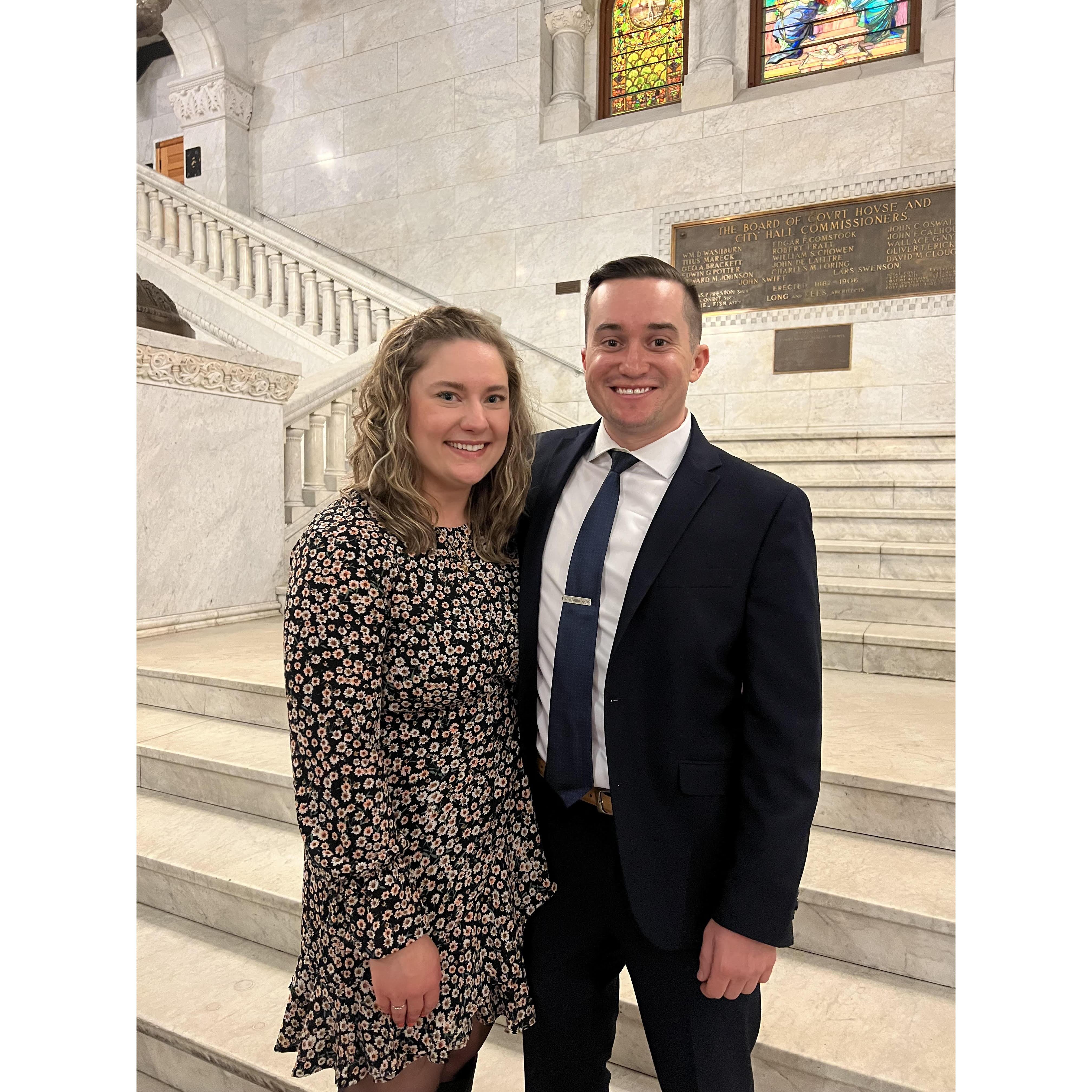 Brian & Angie Spour's Elopement, Matt officiated. April 2023.