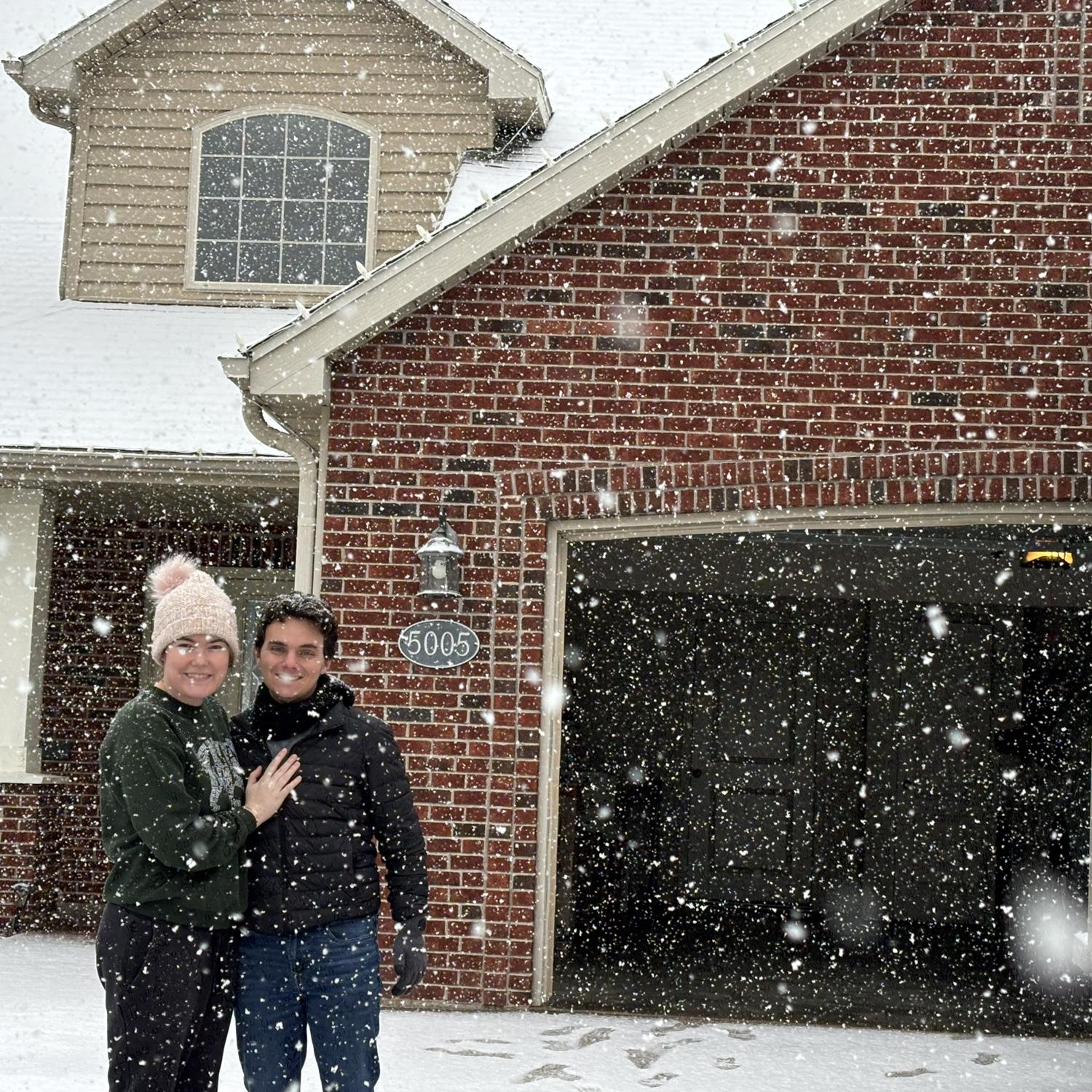 Our first house, move in day