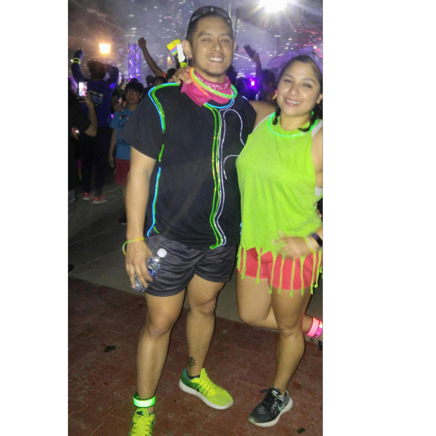 (Night Run 2017)
Mark and also like to try new things, we went to the color run and to be honest we don't even know what it was really for :)
But he is always game to try new things with me. I love U
