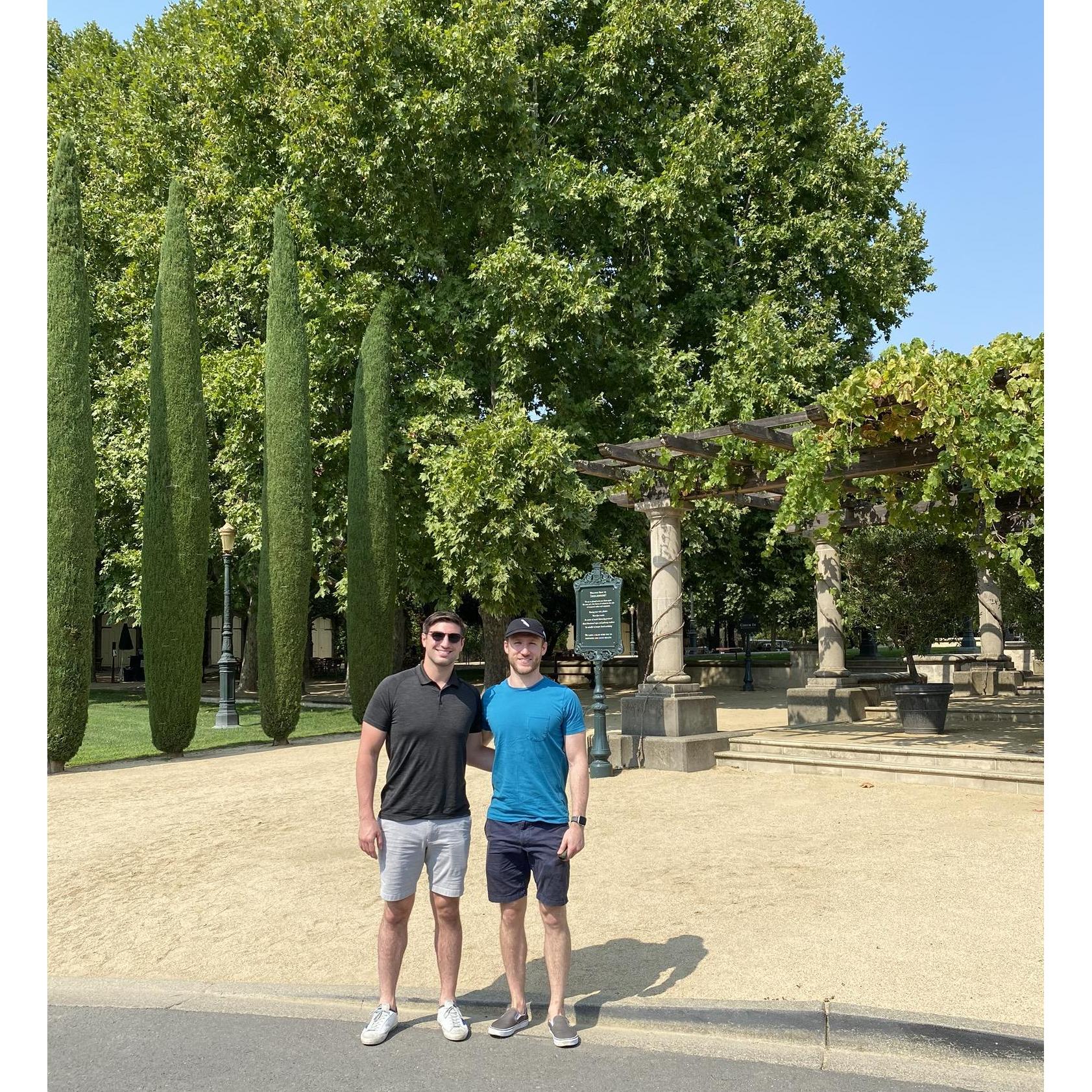 Zack & Dan in Napa.