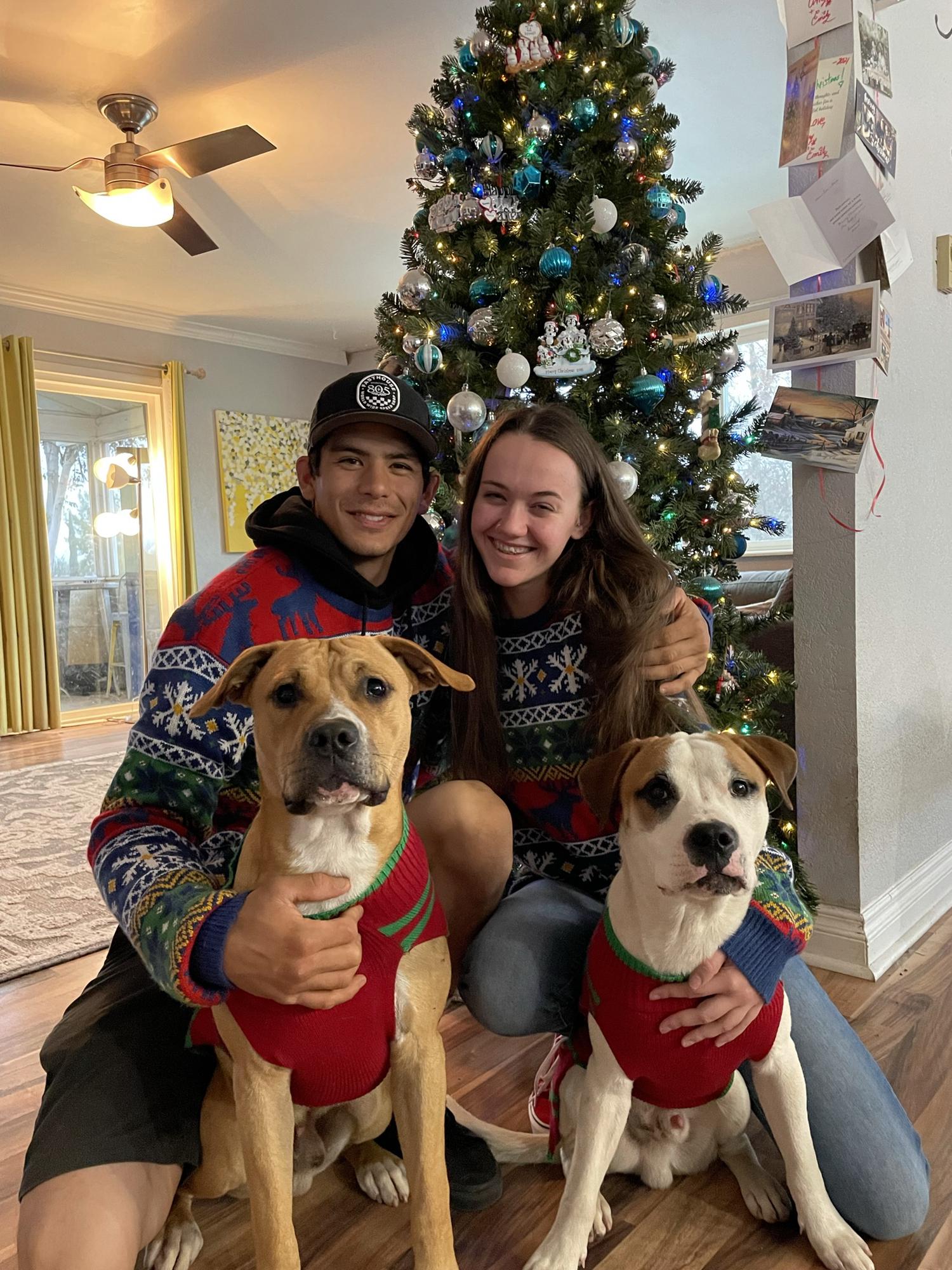 First family Christmas photo