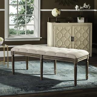 Rocha French Brasserie Rustic Wood Bench