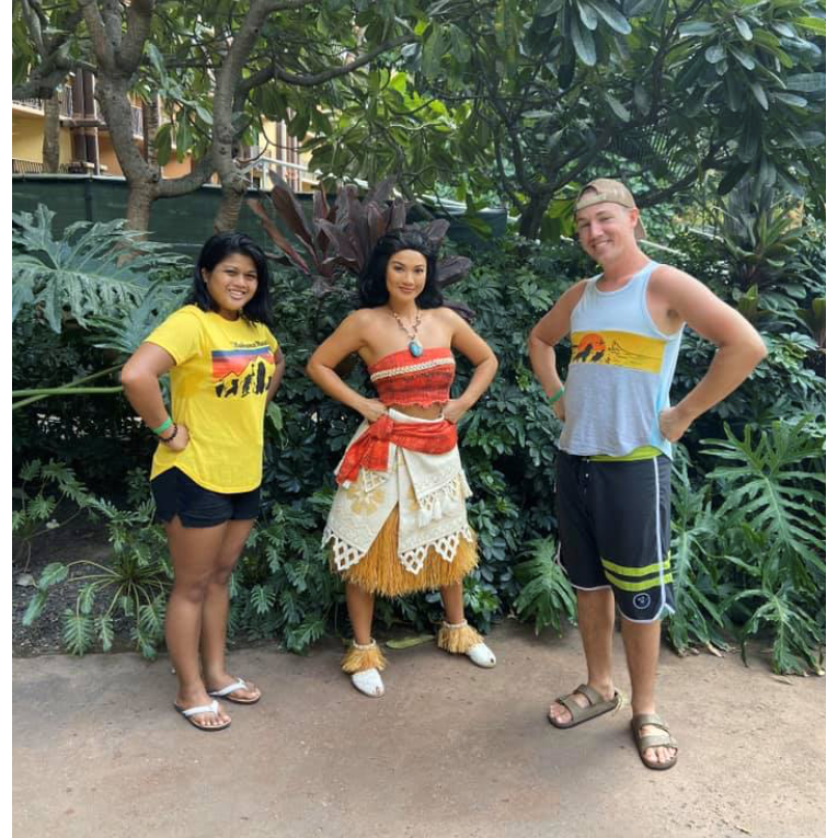 In October, 2019 while in town to celebrate Punawai's nephew's first birthday, a little girl mistook Punawai for "Moana", exclaiming that "Moana was swimming in the Disney Lagoon, too!"