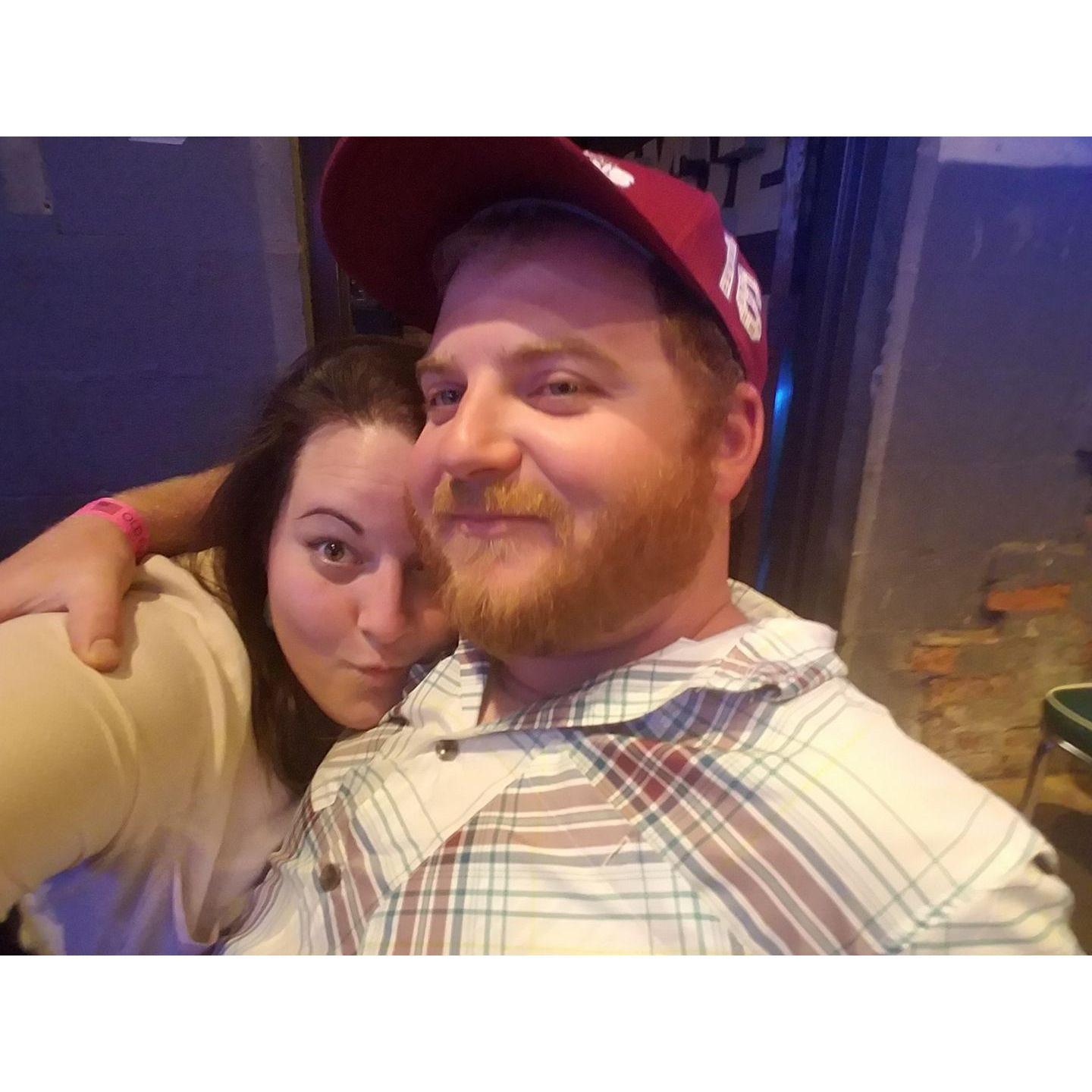 The first photo Alan and I ever took together.