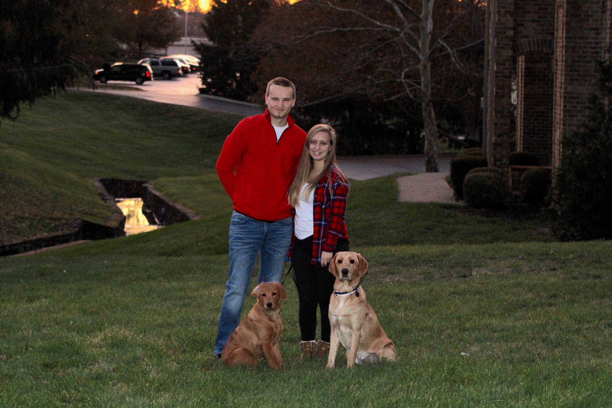 Christmas card of us and our fur babies 🐶🐶