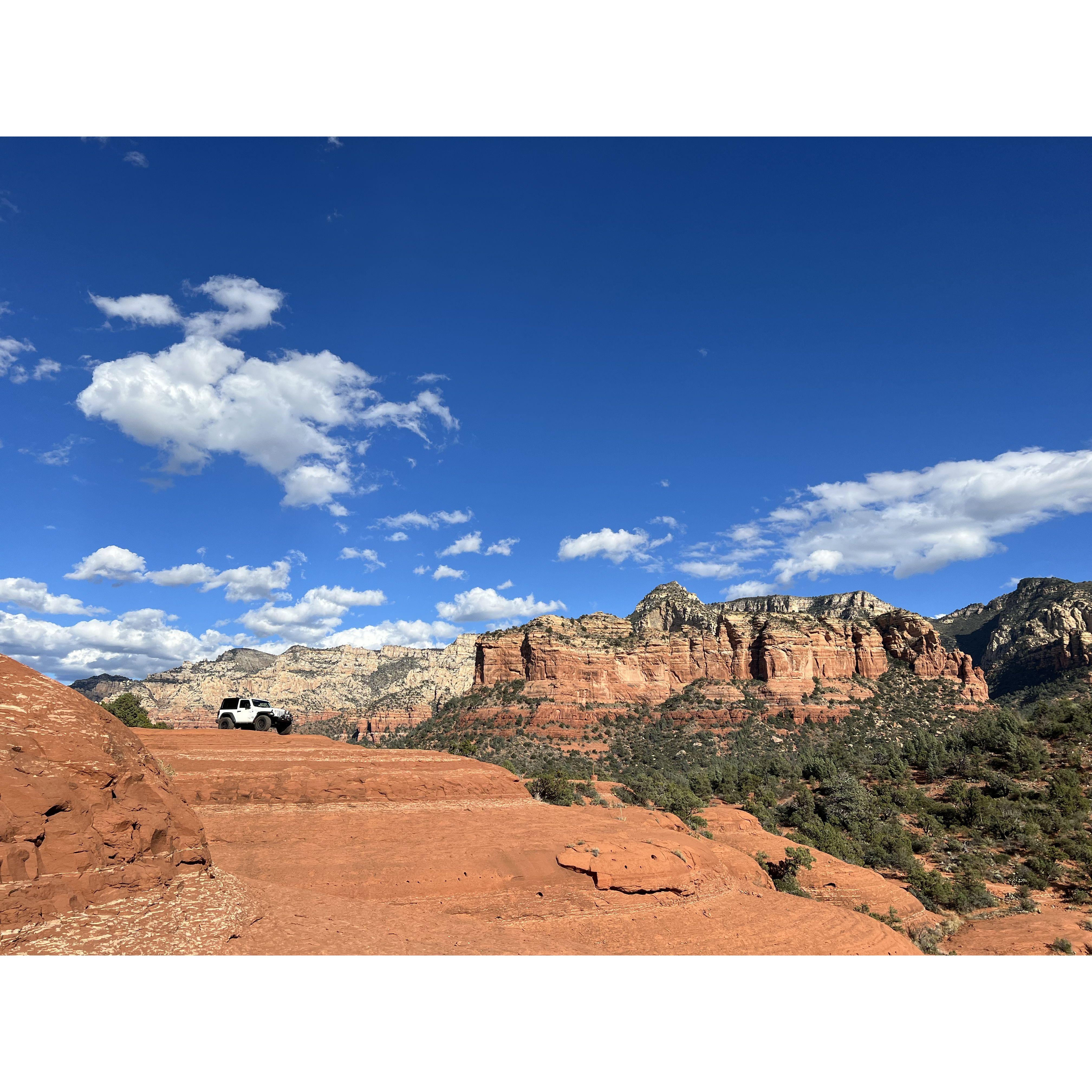Casey and Taylors first date. Broken Arrow trail, Sedona