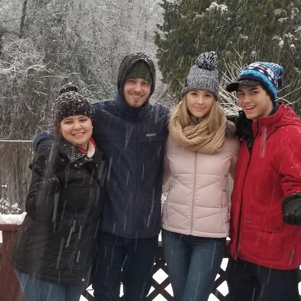 Visiting Nick's family in Maryland over winter break