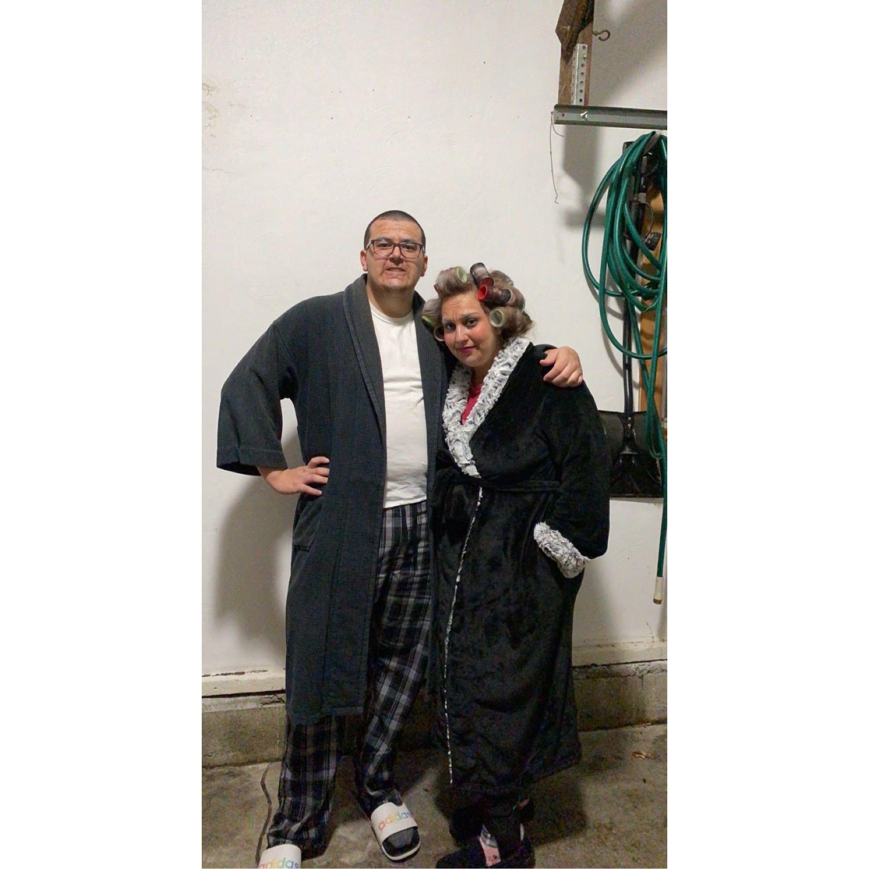 Dressing up as an "old couple" for Halloween 2021!
