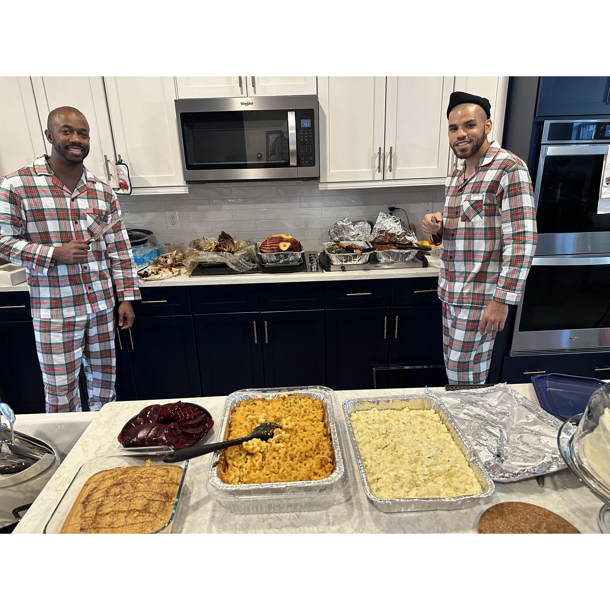 Hosted our first Christmas with both of our families.