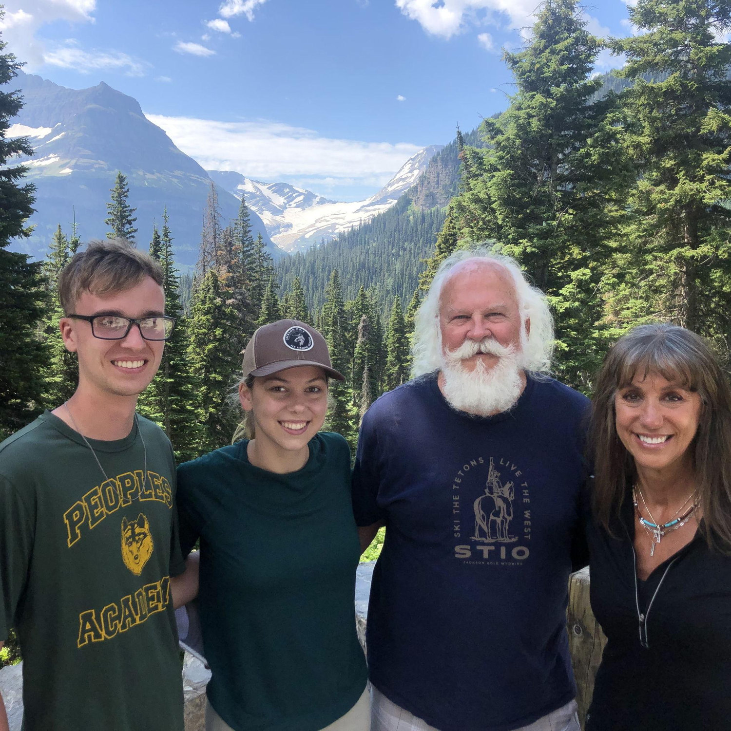 Glacier National Park with Olivia's parents, 2022