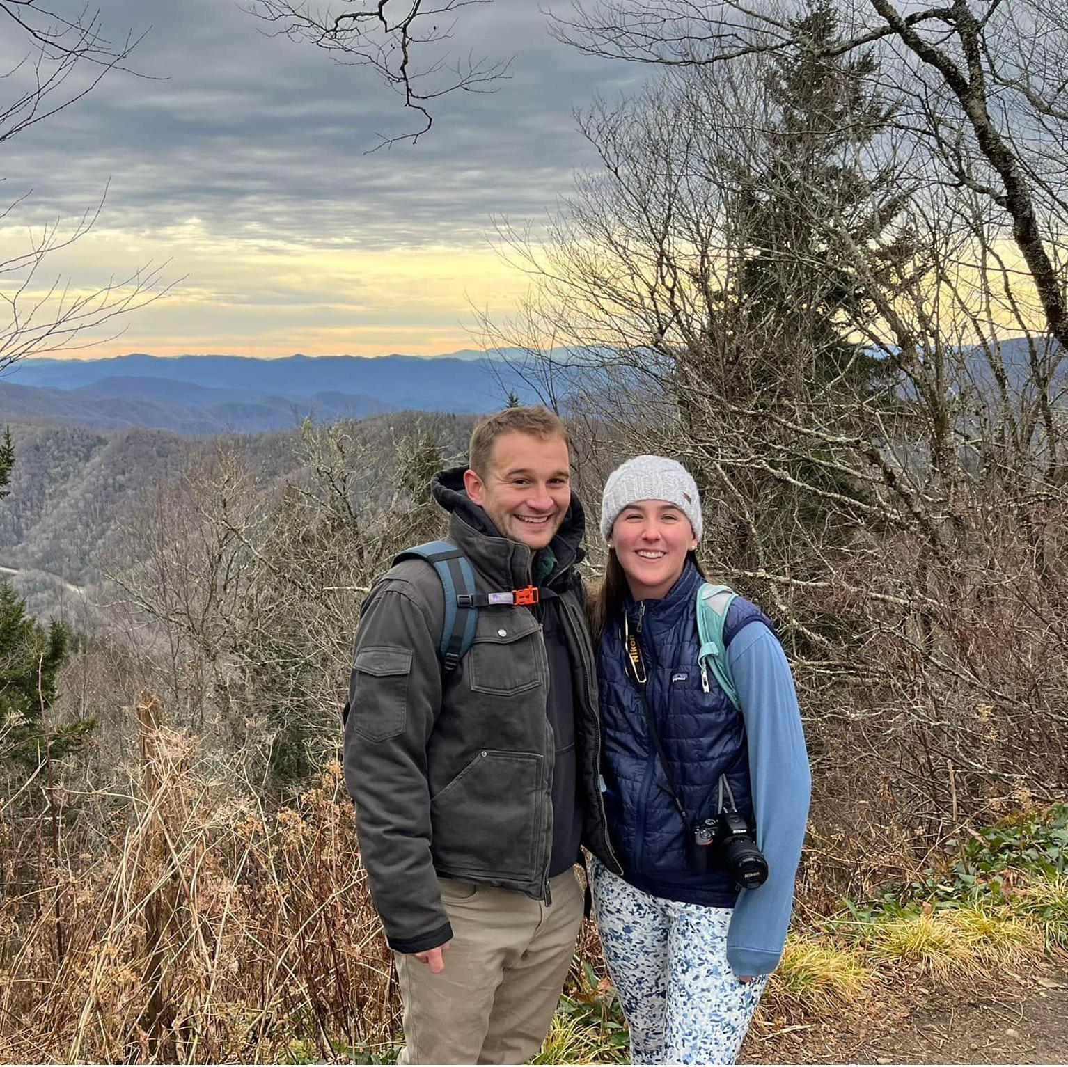 Our first trip to Tennessee & the spot where we got engaged 1 year later!