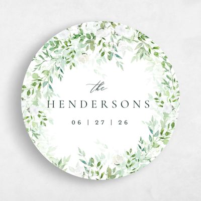 White Wedding Sticker - Farnham