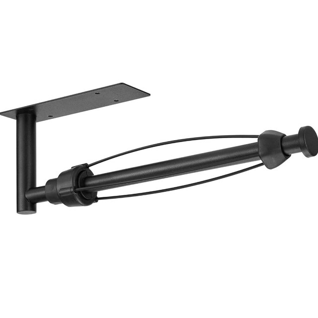 DEKAVA Under Cabinet Wall Mount Paper Towel Holder, Self-Adhesive Bar, Stainless Steel 13 inch (Black)