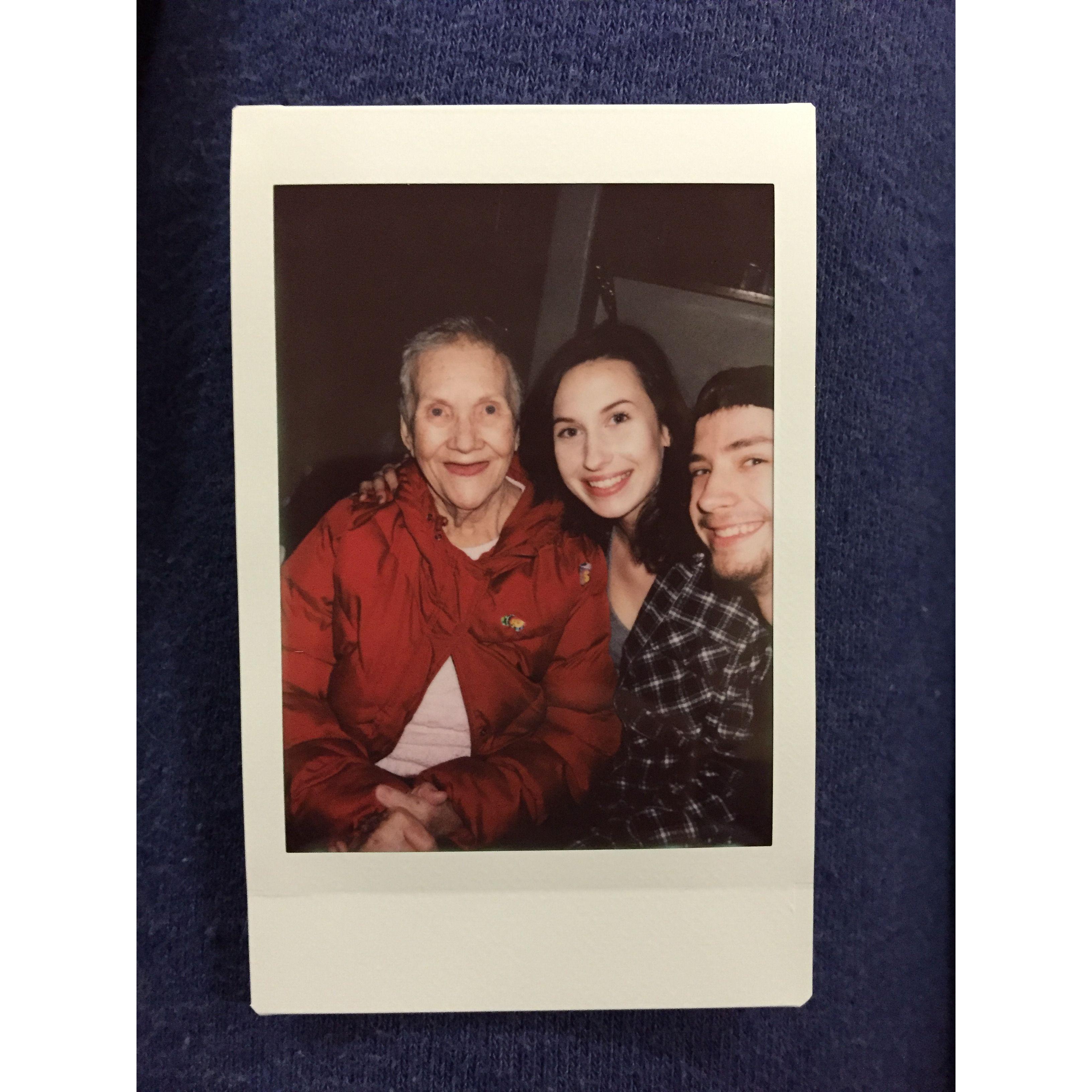 Amanda's grandmother "Mamo" and us, OR. 2016