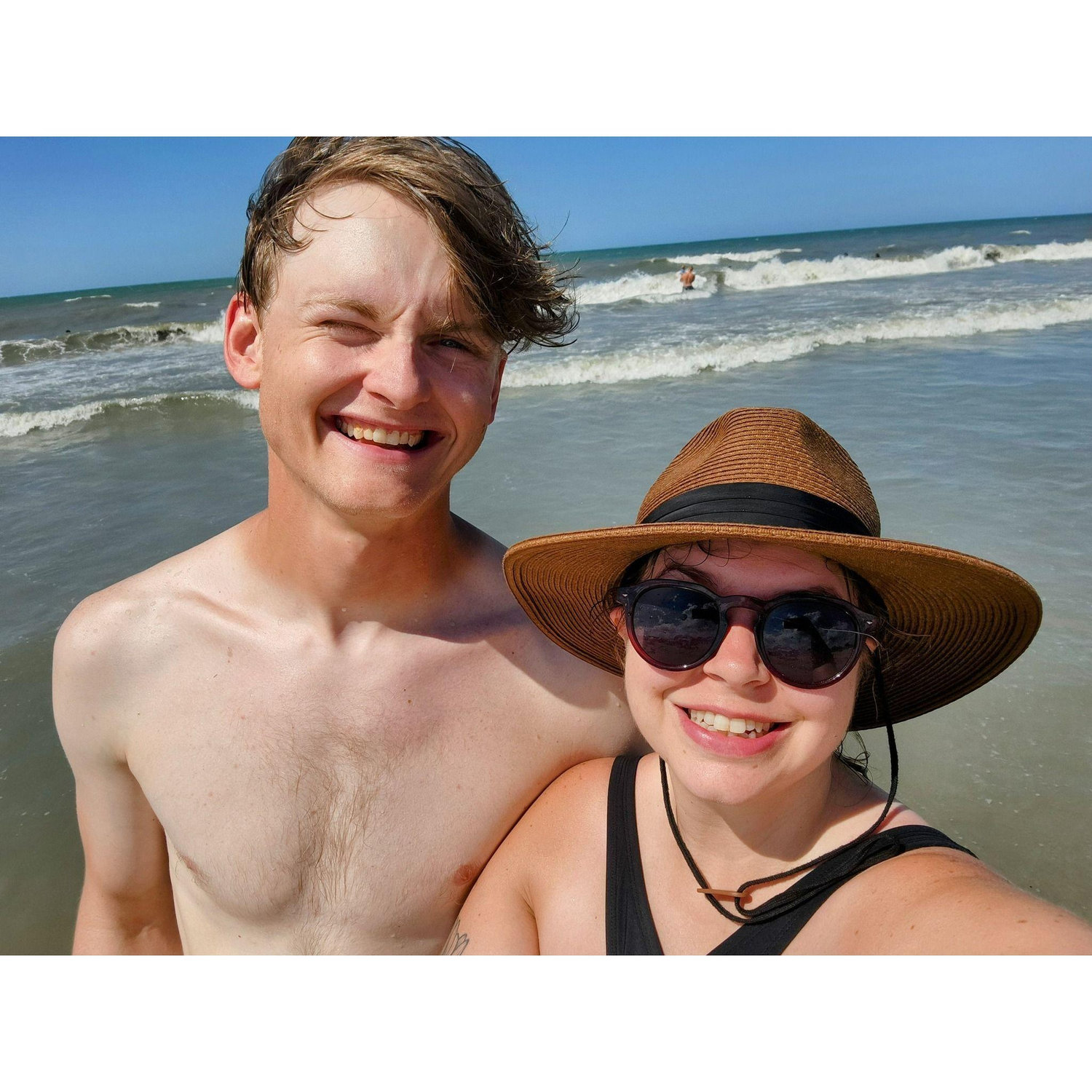 Enjoying the ocean at isle of the palms, SC