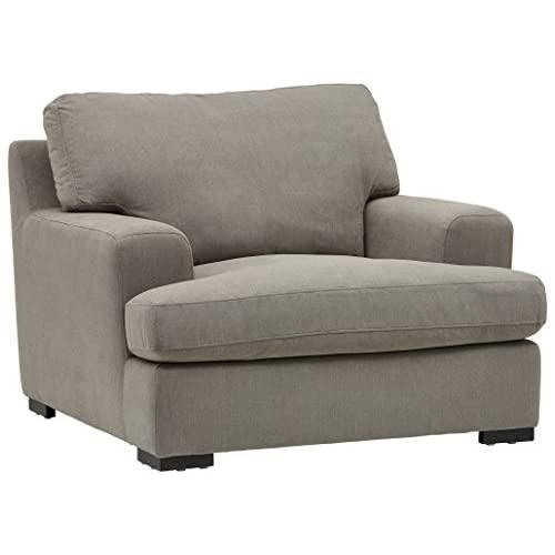 Stone & Beam Lauren Down-Filled Oversized Living Room Accent Armchair with Hardwood Frame, 46"W, Slate