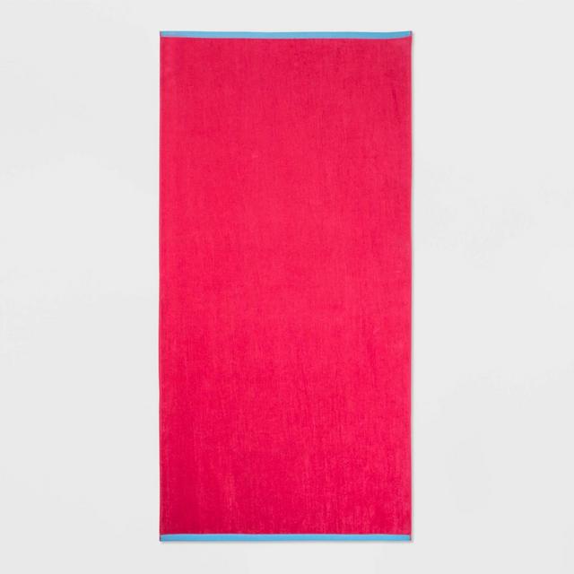WOW Reversible Beach Towel Red - Sun Squad™