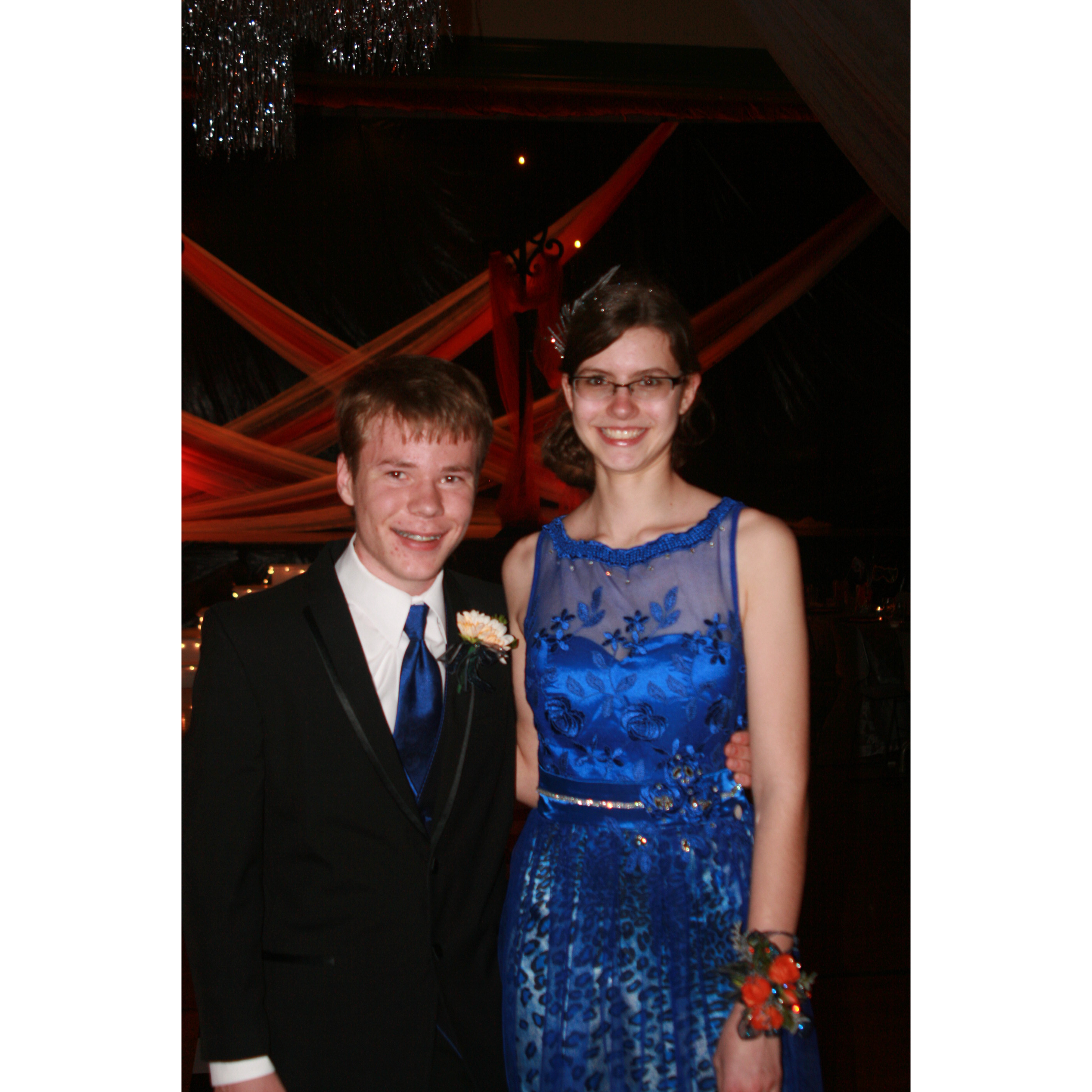 Junior Year Prom, just shortly after we started dating