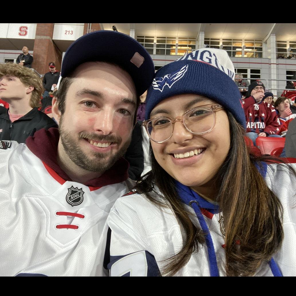 First Hockey game together! GO CAPS!