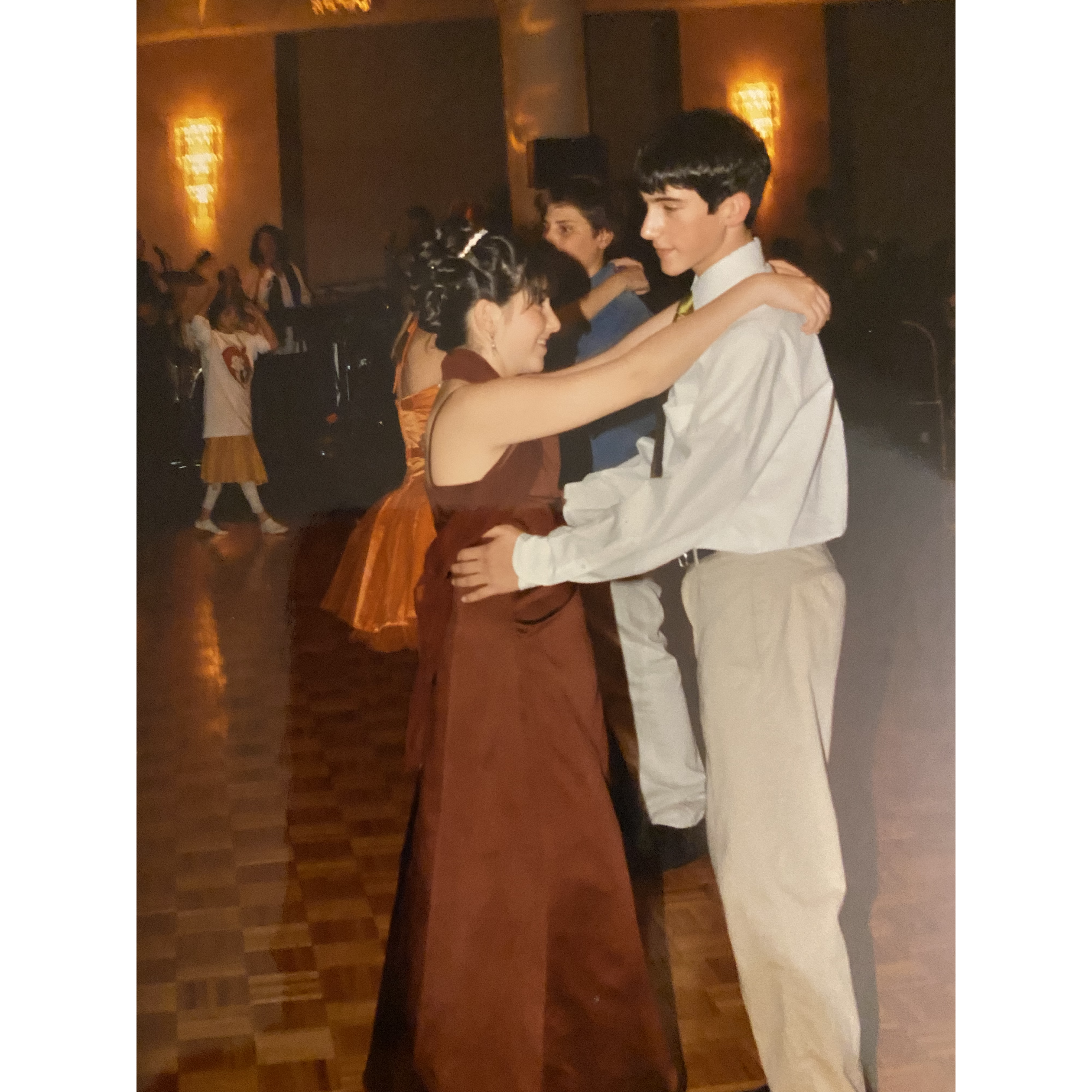 our first dance! back at Allie's Bat Mitzvah