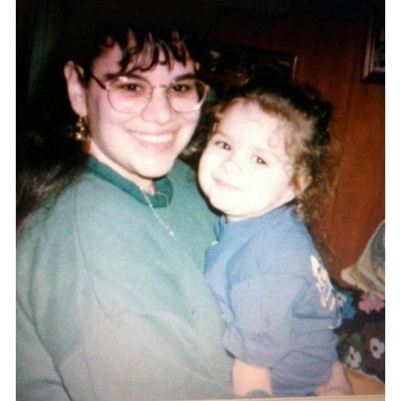 Alexis and her mom, Monica (1996)
