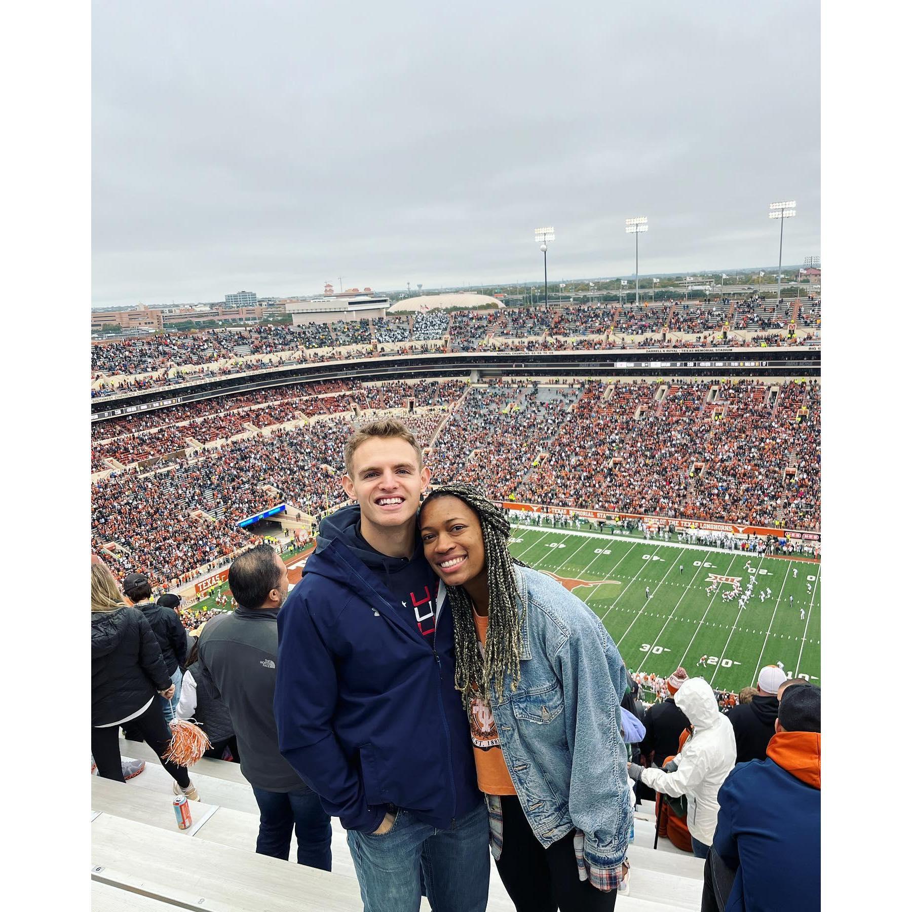 Thanksgiving 2022 in Austin where we got to see Tanner as a bonus