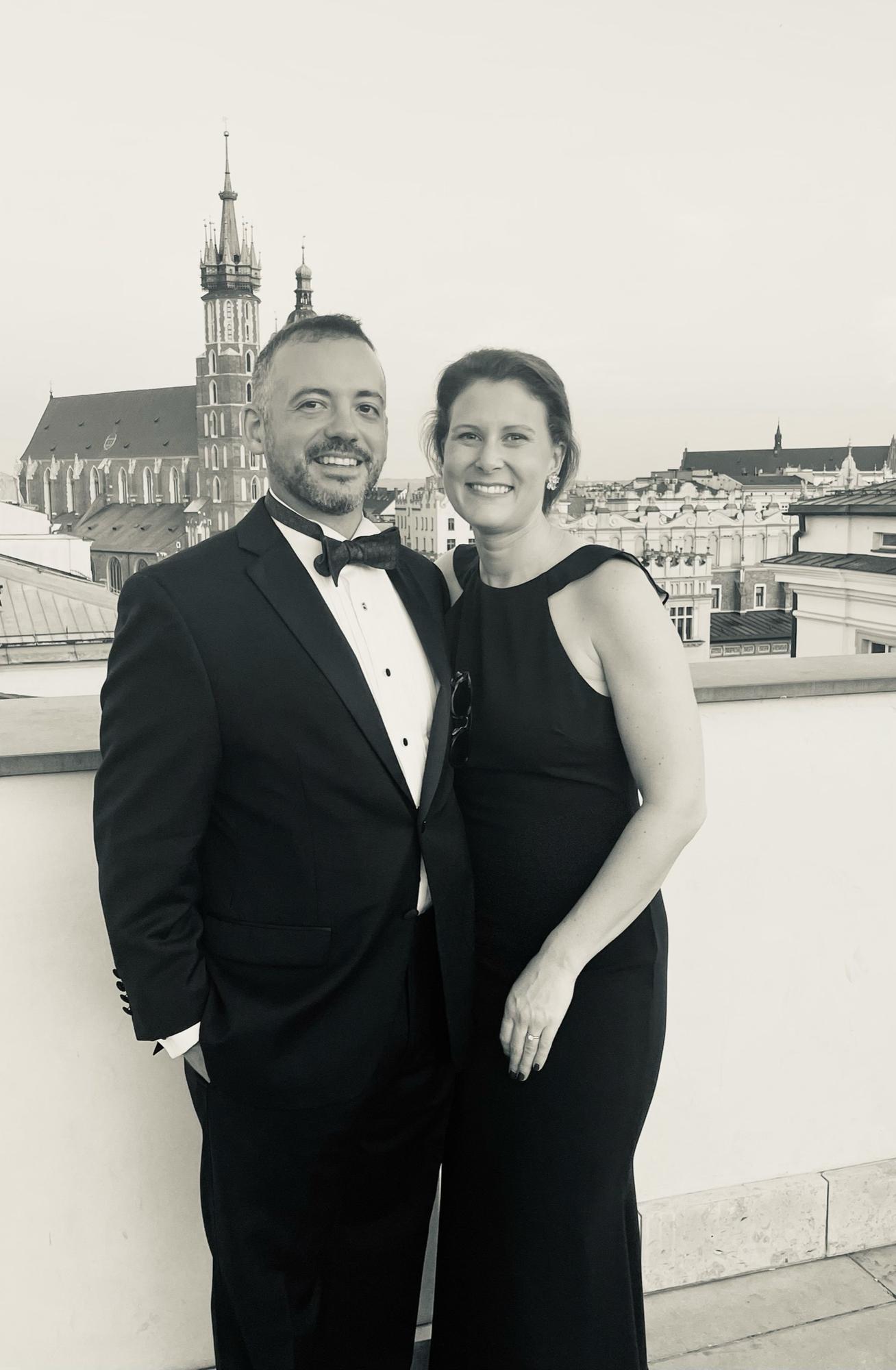Amazing night in Krakow, Poland celebrating the wedding of Dan & Kasia