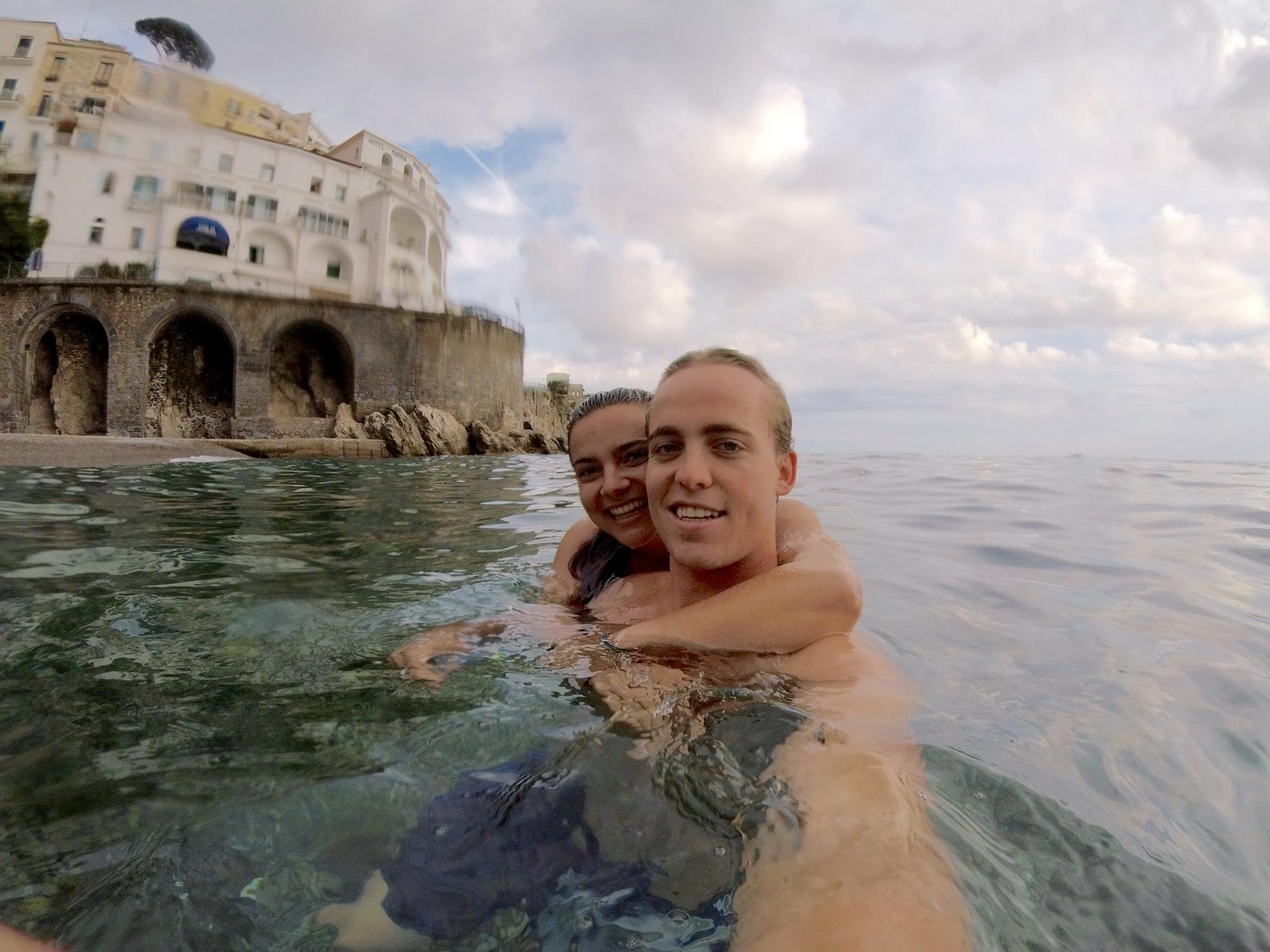 Swimming in Amalfi