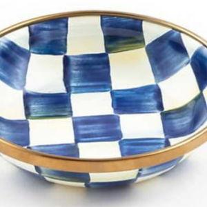royal check enamel dipping bowl