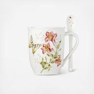 Butterfly Meadow Mug with Spoon by Macy's