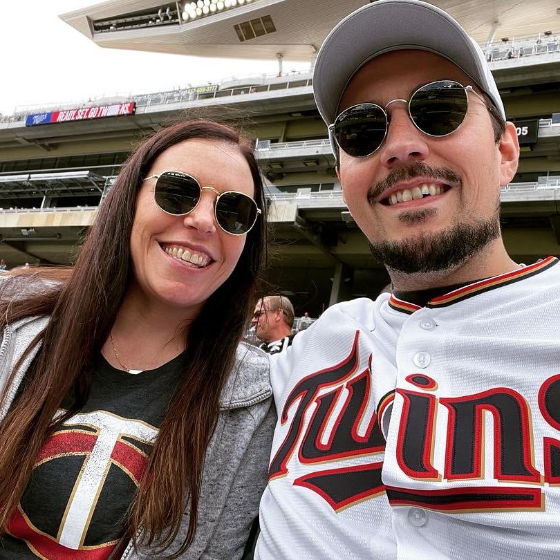 Our dads were both Twins fans and so are we!
