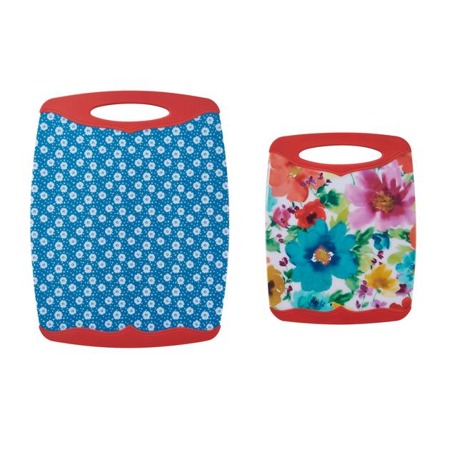 The Pioneer Woman Breezy Blossoms Nonslip Cutting Board Set, 2-pieces