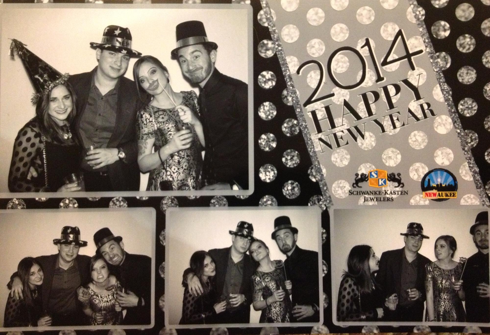 Milwaukee 2014 - New Years Ever with Christina (bridesmaid) + her husband Brandon.