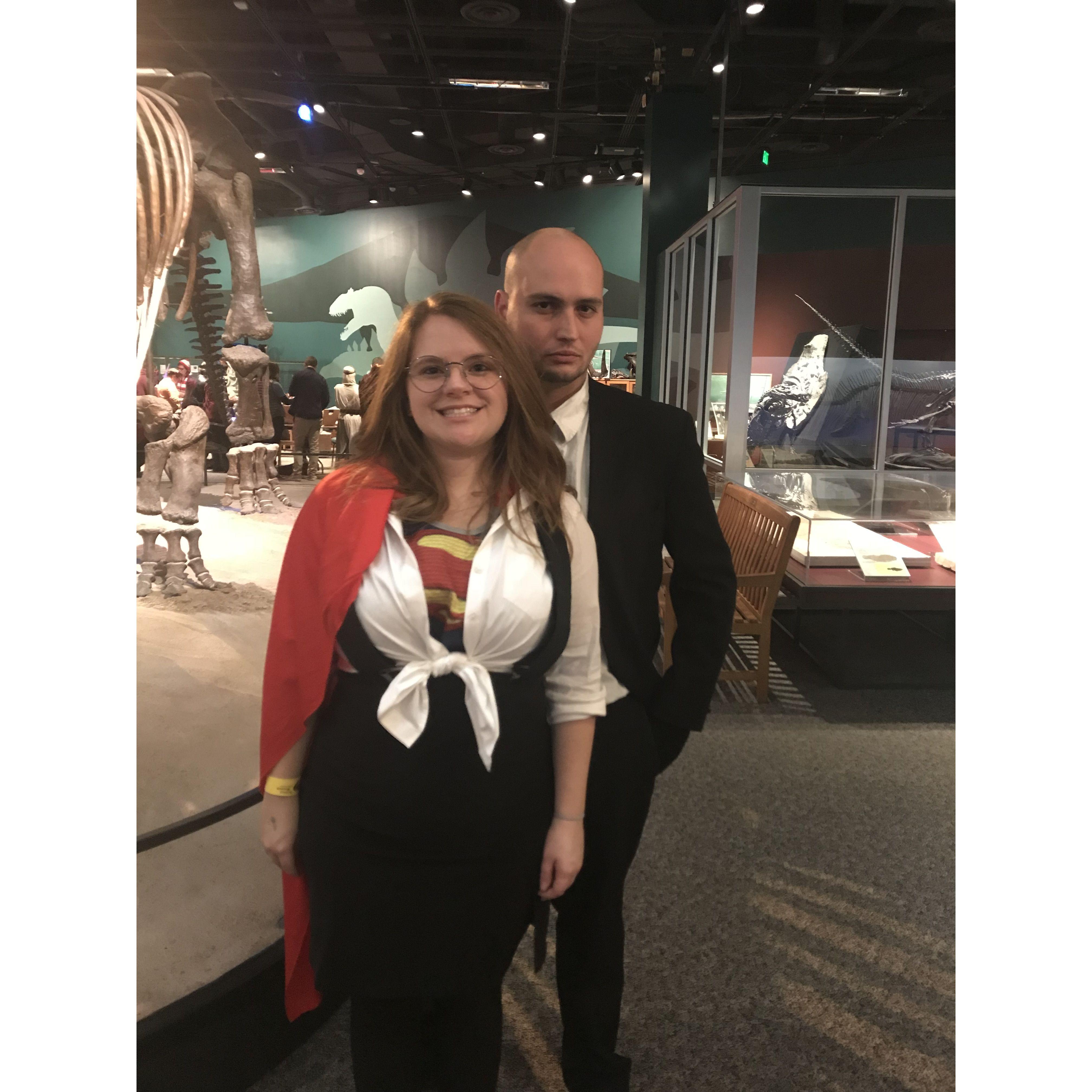 One of our first dates where we went to Value Village, picked out costumes, and went to the Science Museum for adult date night.