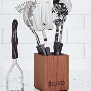 6-Pc. Kitchen Tool Set with Holder (Classic, Cherry)