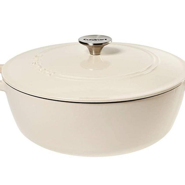 Cuisinart Round Casserole, Cream, 5.5 quart