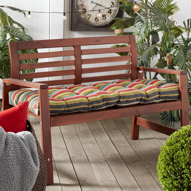 Outdoor Bench Cushion Sunset Stripe - Kensington Garden