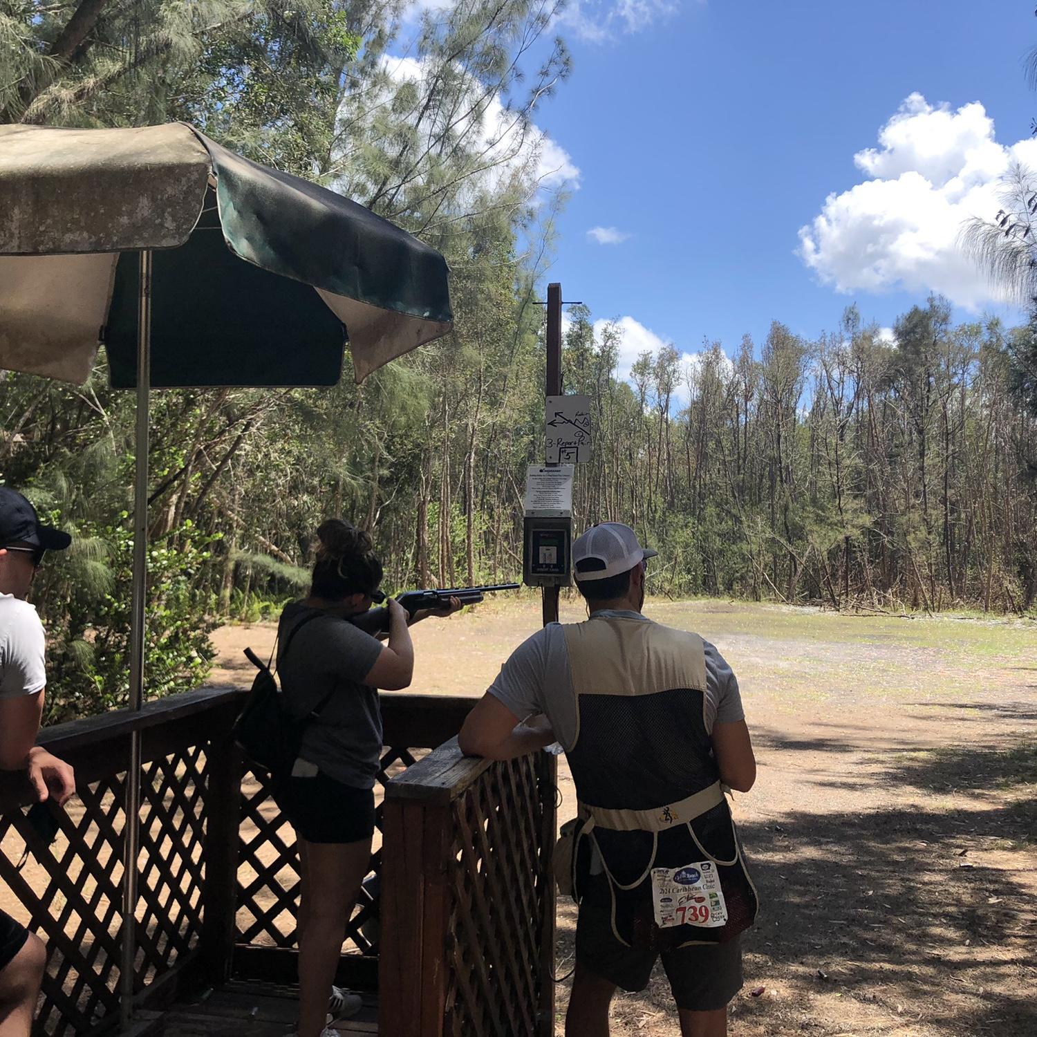 Clay shooting with some friends